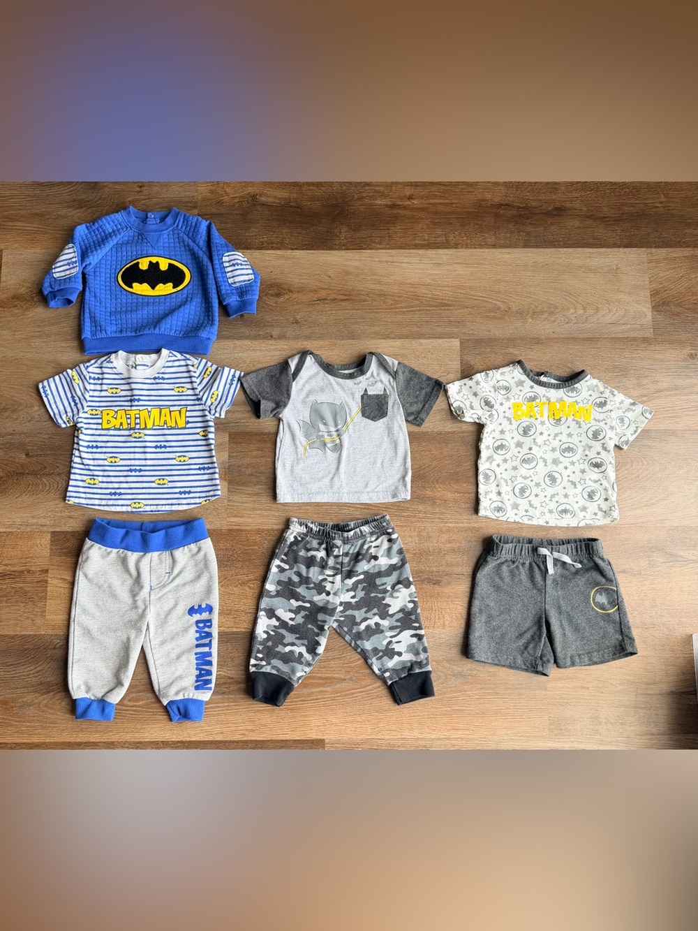 BATMAN | Outfit Bundle | Set | Pants Shorts Tops | Superhero Baby | DC Comics